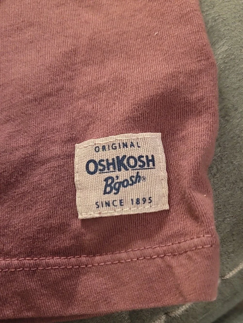 OshKosh B'gosh Long-Sleeve Henley Top - Mauve- 100% Cotton